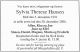 Sylvia Therese Hansen [I00157] død og begravelse - Avis annonce.